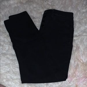black high waisted skinny jeans